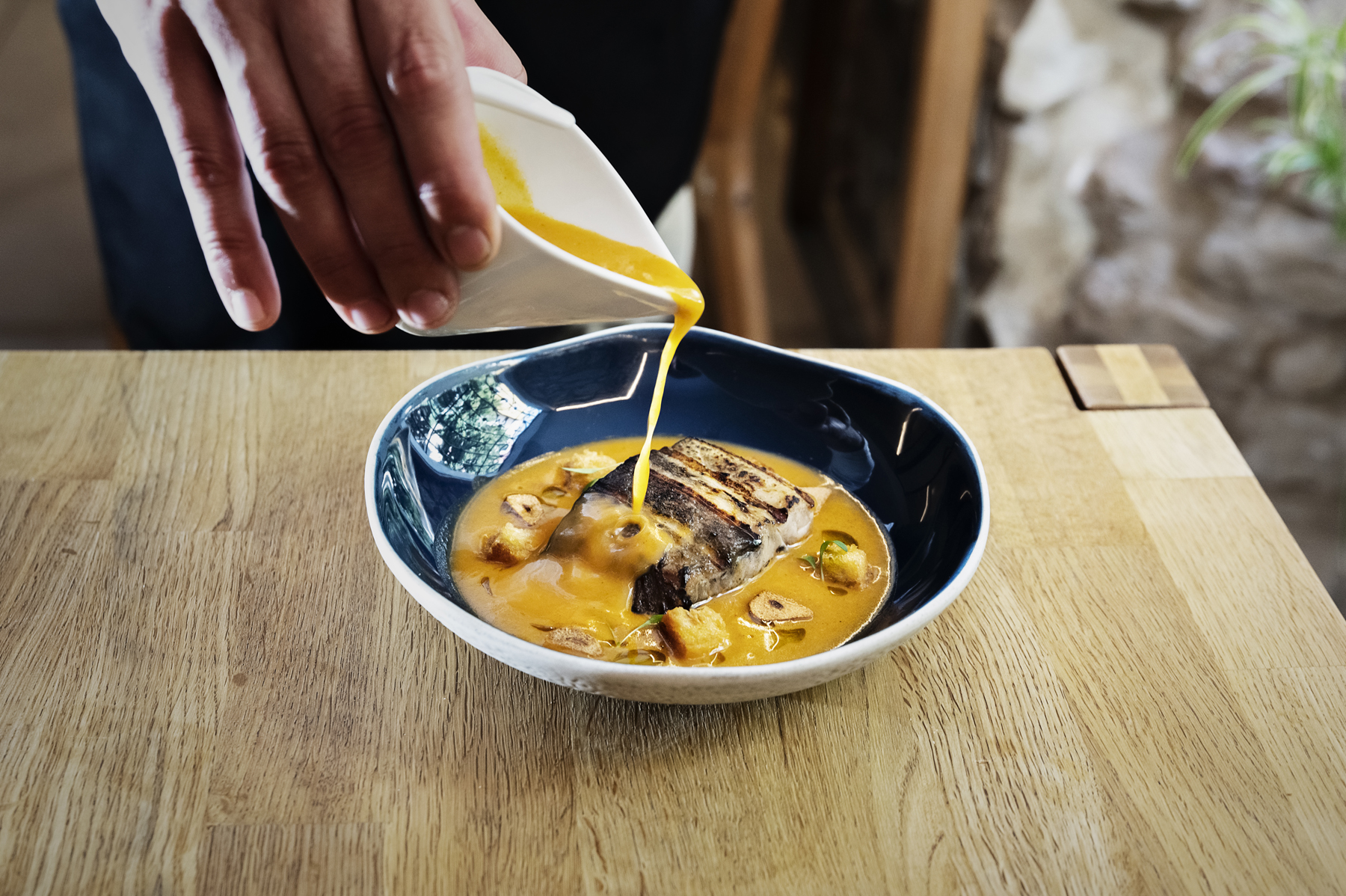 Detalle de un plato de la carta del restaurante Romera Bistro